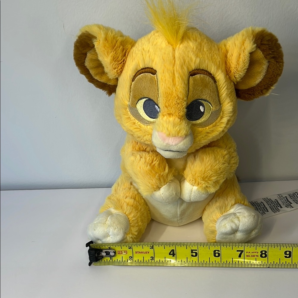 Vibrant Yellow and Brown Plush Lion‎ Cub Stuffed Animal